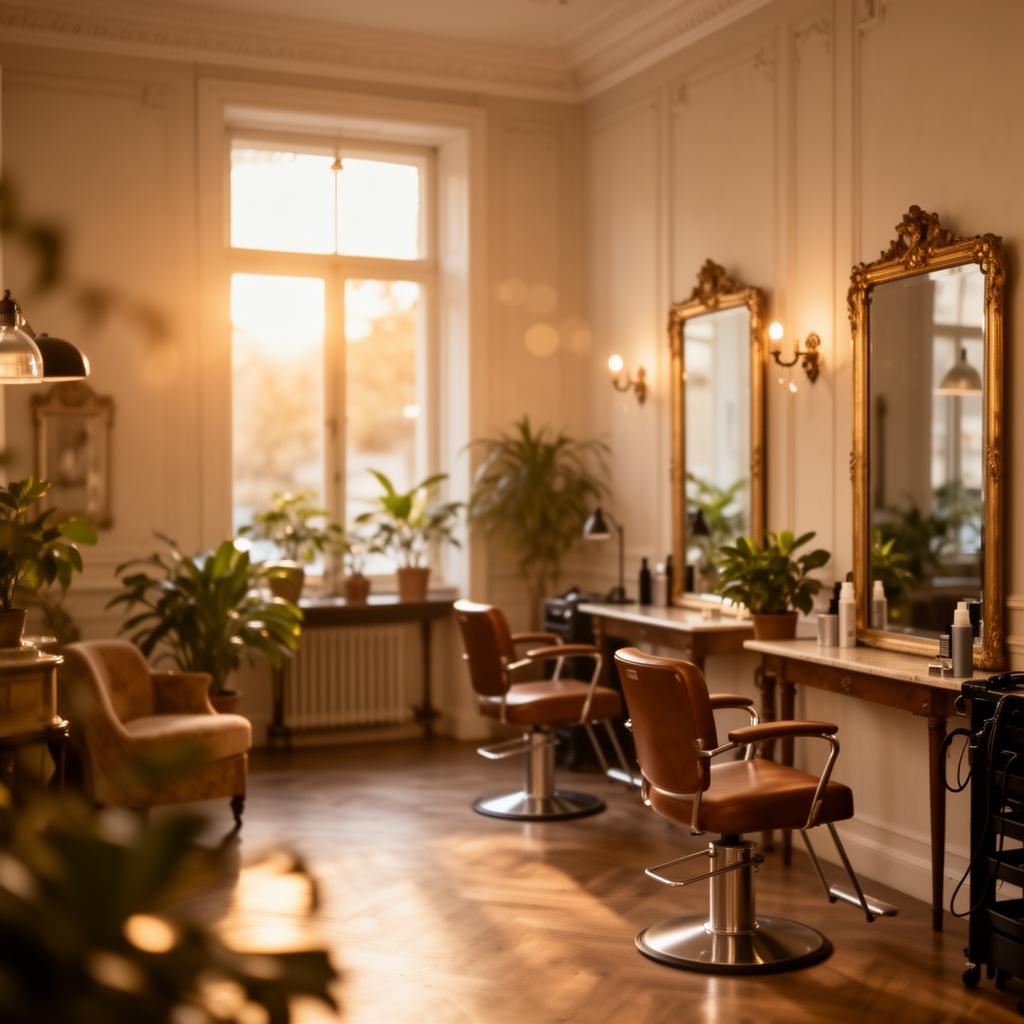 Elegant salon interior